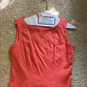 Calvin Klein Coral Sleeveless Dress
